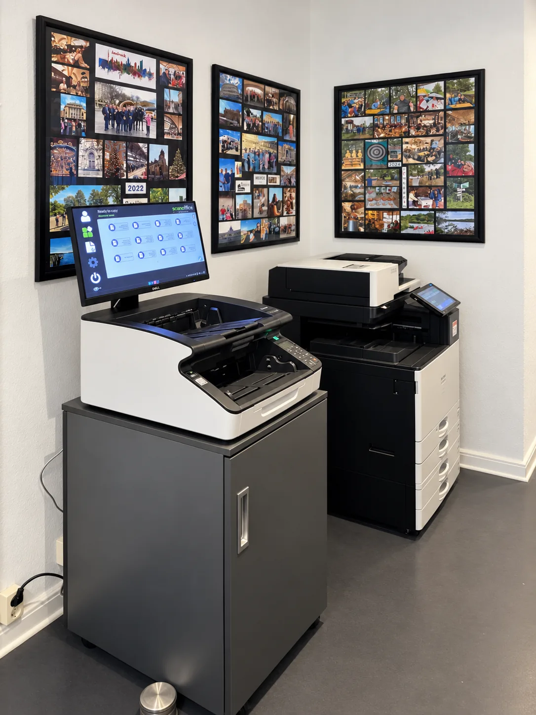 Druckerbereich mit Bildergalerien in der Kanzlei